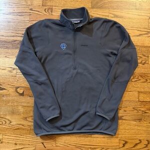 Grey Gray Patagonia Washington & Lee W&L Quarter-Zip Performance Pullover Medium